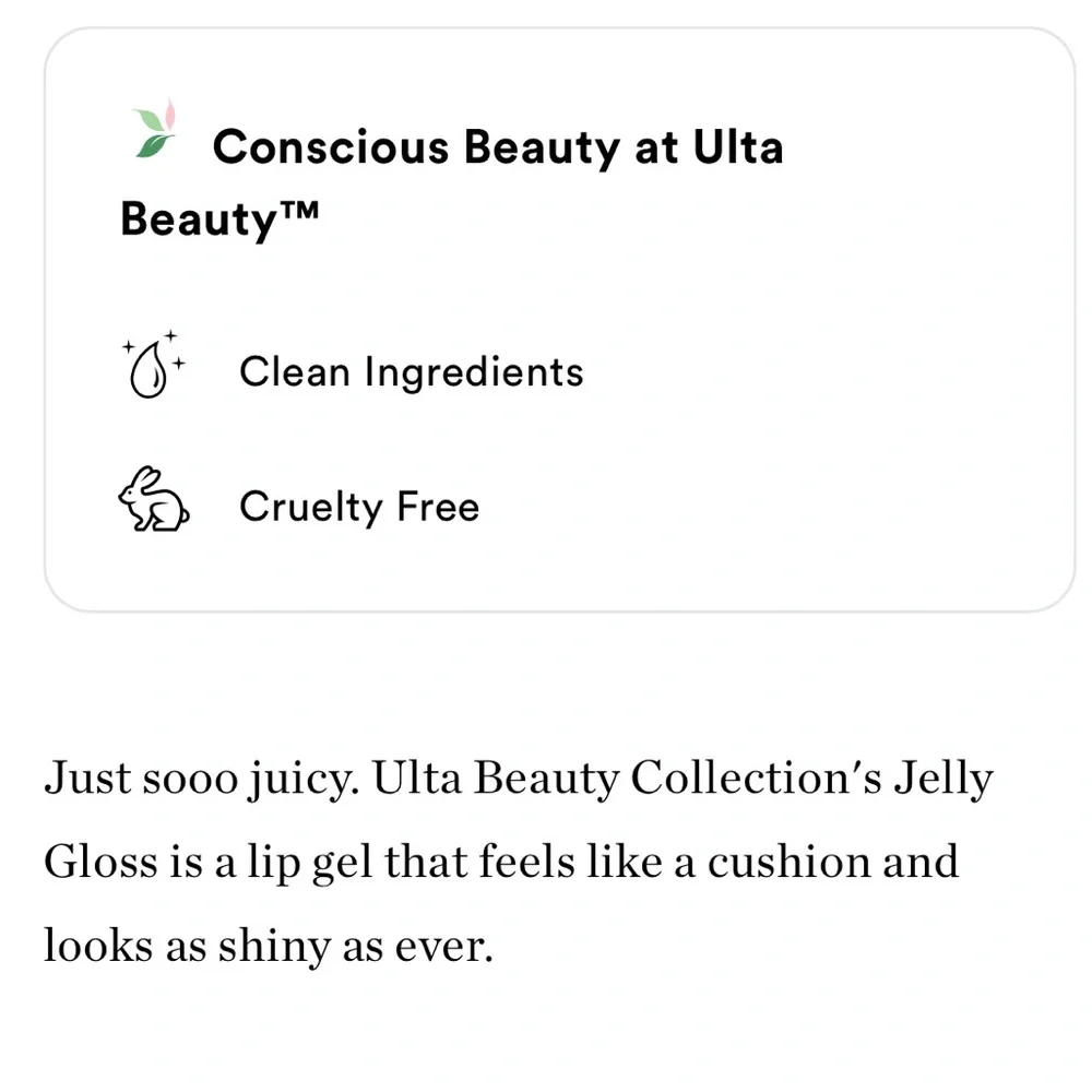 Ulta Beauty Jelly Gloss Lip Gel Lipgloss